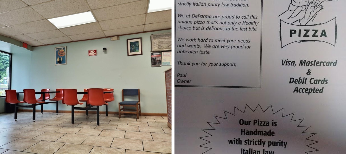 DiParma Pizza Menu