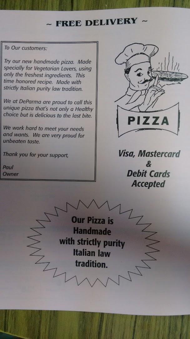 DiParma Pizza Menu image 3